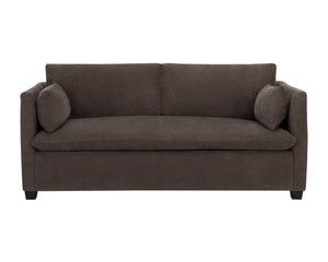 Sunpan Nico Queen Sleeper Sofa with Memory Foam Mattress in Sand Performance Fabric Brown 113092
