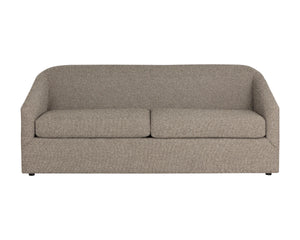 Sunpan Levy Sleeper Sofa Sculptural Low Back Queen Memory Foam Convertible Guest Seating 113093