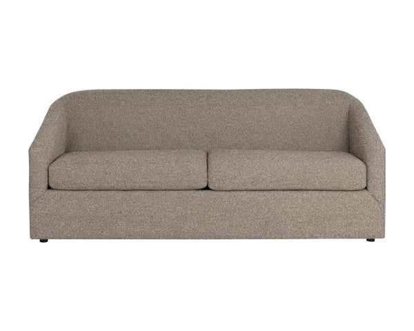 Sunpan Levy Sleeper Sofa Sculptural Low Back Queen Memory Foam Convertible Guest Seating 113093