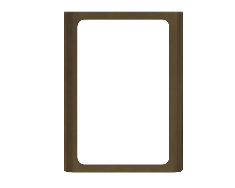 Sunpan Ilya Bronze Powder-Coated Round Wall Mirror with Sculptural Frame for Modern Spaces 113124