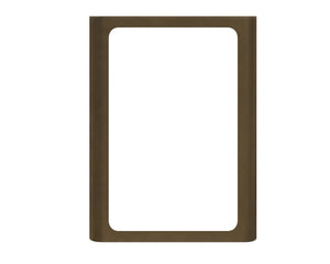Sunpan Ilya Bronze Powder-Coated Round Wall Mirror with Sculptural Frame for Modern Spaces 113124