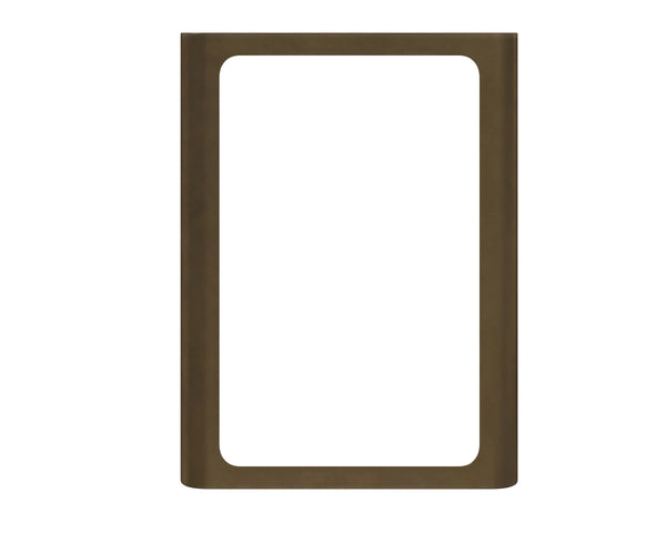 Sunpan Ilya Bronze Powder-Coated Round Wall Mirror with Sculptural Frame for Modern Spaces 113124