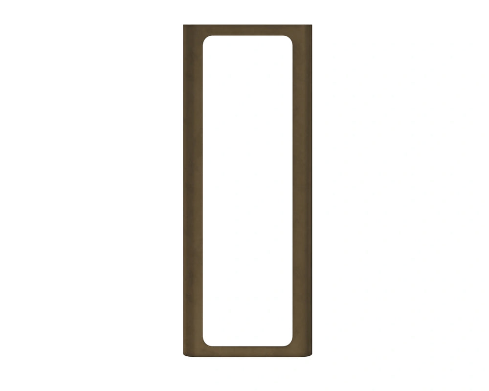Sunpan Ilya Full Length Floor Mirror with Powder Coated Bronze Rounded Frame for Modern Interiors 113125