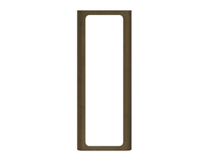 Sunpan Ilya Full Length Floor Mirror with Powder Coated Bronze Rounded Frame for Modern Interiors 113125