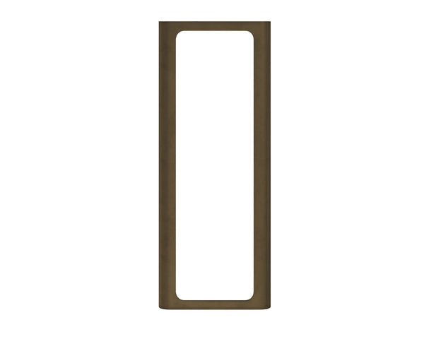 Sunpan Ilya Full Length Floor Mirror with Powder Coated Bronze Rounded Frame for Modern Interiors 113125