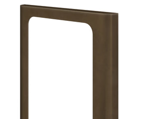 Sunpan Ilya Full Length Floor Mirror with Powder Coated Bronze Rounded Frame for Modern Interiors 113125