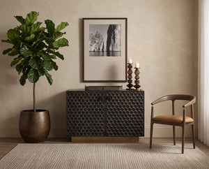 Sunpan Bauhaus Geometric Glass Candle Holder Set Handcrafted Sculptural Tiered Tabletop Decor 113126
