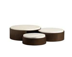 Sunpan Montecito Marble and Iron Tiered Platter Set of 3 for Charcuterie or Vignette Display 113145