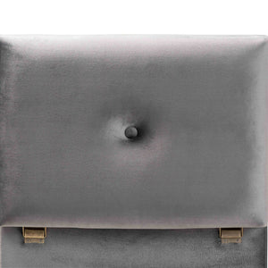 Baxton Studio Baxton Studio Modern Grey Velvet Storage Ottoman with Oak Legs - Chic Seating & Stylish Accent Piece JY20A250-Grey Velvet-Otto