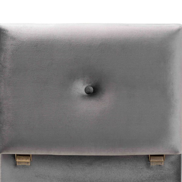 Baxton Studio Baxton Studio Modern Grey Velvet Storage Ottoman with Oak Legs - Chic Seating & Stylish Accent Piece JY20A250-Grey Velvet-Otto