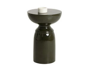 Sunpan Goya Sculptural Concrete End Table Marble Look Stone Finish Modern Living Room Accent Green 113201
