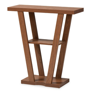 Baxton Studio Baxton Studio Boone Console Table - Modern Walnut Brown Wood Design for Entryway & Living Room Decor FP-01-Walnut-Console