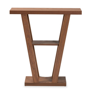 Baxton Studio Baxton Studio Boone Console Table - Modern Walnut Brown Wood Design for Entryway & Living Room Decor FP-01-Walnut-Console