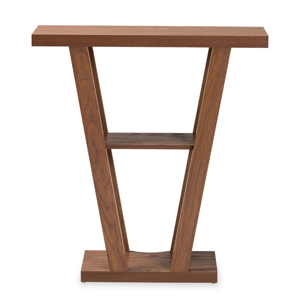Baxton Studio Baxton Studio Boone Console Table - Modern Walnut Brown Wood Design for Entryway & Living Room Decor FP-01-Walnut-Console