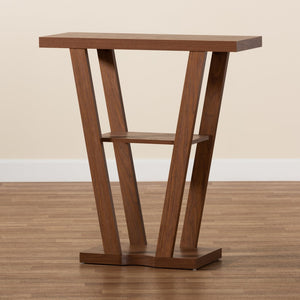 Baxton Studio Baxton Studio Boone Console Table - Modern Walnut Brown Wood Design for Entryway & Living Room Decor FP-01-Walnut-Console