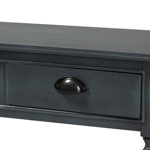 Baxton Studio Baxton Studio Garvey Console Table - Dark Blue-Gray Wood, 3 Drawers & Stylish Storage Solutions JY20A373-Grey-Console