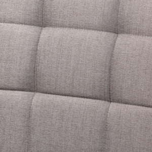 Baxton Studio Baxton Studio Sanford Mid-Century Modern Grey Upholstered Dining Nook Banquette Set for Small Spaces BBT8051.11-Grey/Walnut-2PC SF Bench