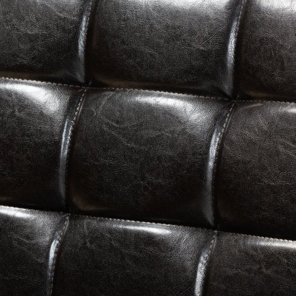 Baxton Studio Baxton Studio Sanford Mid-Century Modern Banquette Set - Stylish Dark Brown Faux Leather & Walnut Finish BBT8051.11-Dark Brown/Walnut-2PC SF Bench