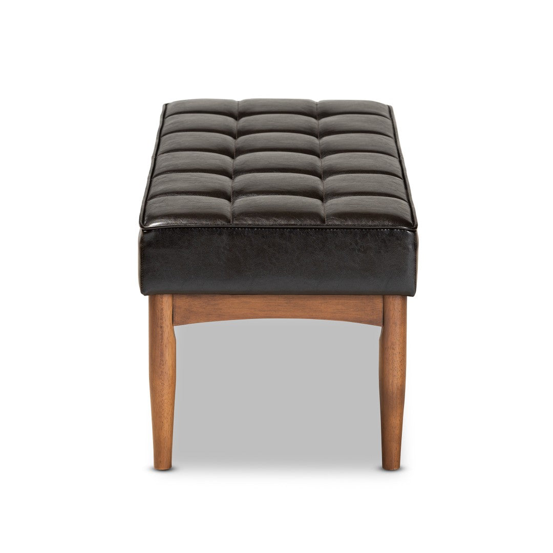 Baxton Studio Sanford Mid-Century Modern Dining Bench