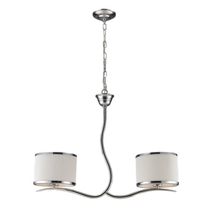 Annika 27'' Wide 2-Light Linear Chandelier - Polished Chrome 11353/2 Elk Lighting