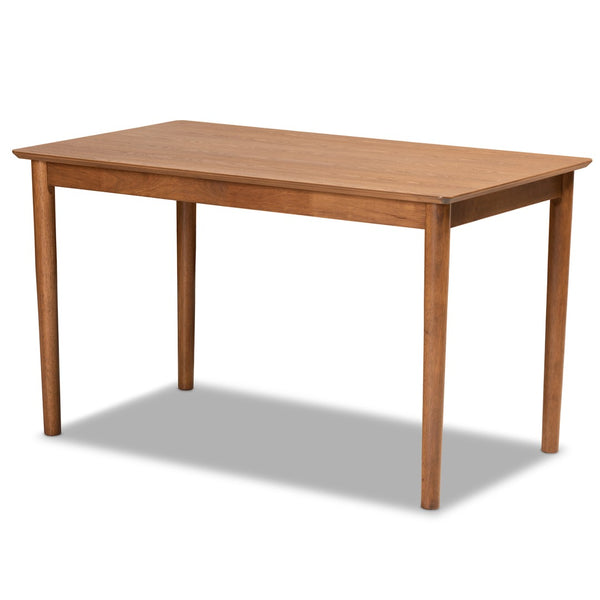 Baxton Studio Baxton Studio Riordan Mid-Century Modern Dining Nook Set in Grey Fabric and Walnut Finish Design 5-Piece BBT8051.13-Grey/Walnut-5PC Dining Nook Set