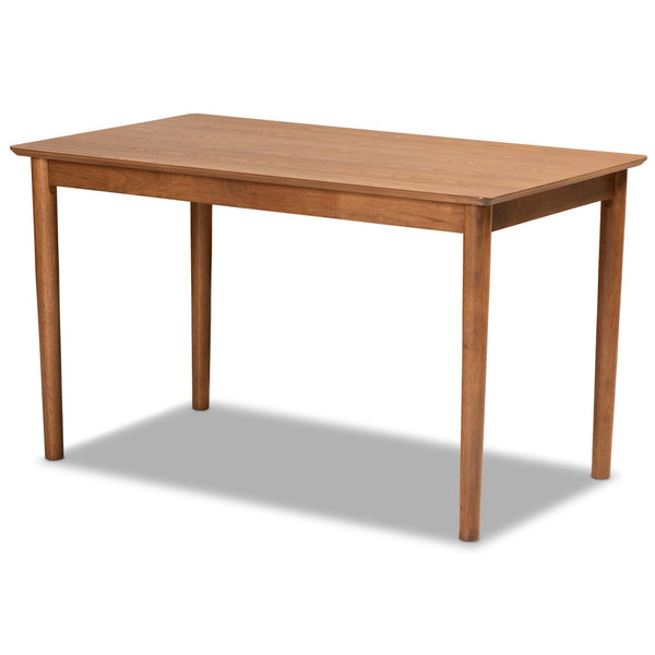 Baxton Studio Baxton Studio Riordan 3-Piece Mid-Century Modern Dining Nook Set in Grey Fabric & Walnut Finish BBT8051.13-Grey/Walnut-3PC Dining Nook Set