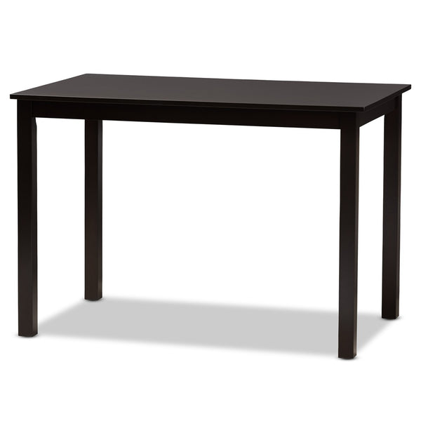 Baxton Studio Baxton Studio Ramiro 5-Piece Dining Set: Modern Sand Upholstered Chairs & Dark Brown Table, Elegant Style RH336C-Sand/Dark Brown-5PC Dining Set