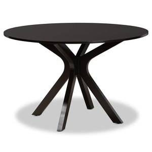 Baxton Studio Baxton Studio Liese 7-Piece Dining Set - Modern Dark Brown Wood Table & Chairs for Family Gatherings Liese-Dark Brown-7PC Dining Set
