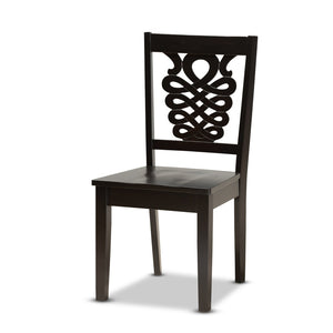 Baxton Studio Baxton Studio Valda 5-Piece Modern Dining Set with Dark Brown Finish for Cozy Spaces & Style Valda-Dark Brown-5PC Dining Set