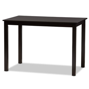 Baxton Studio Baxton Studio Luisa 5-Piece Dining Set – Modern Dark Brown Wood Table & Chairs for Stylish Dining Luisa-Dark Brown-5PC Dining Set