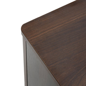 English Elm Christopher Knight Home® - Functional TV Cabinet with 4 Doors and Adjustable Shelves, Cable Management, Sturdy 66" Media Console Chestnut N779P296236C