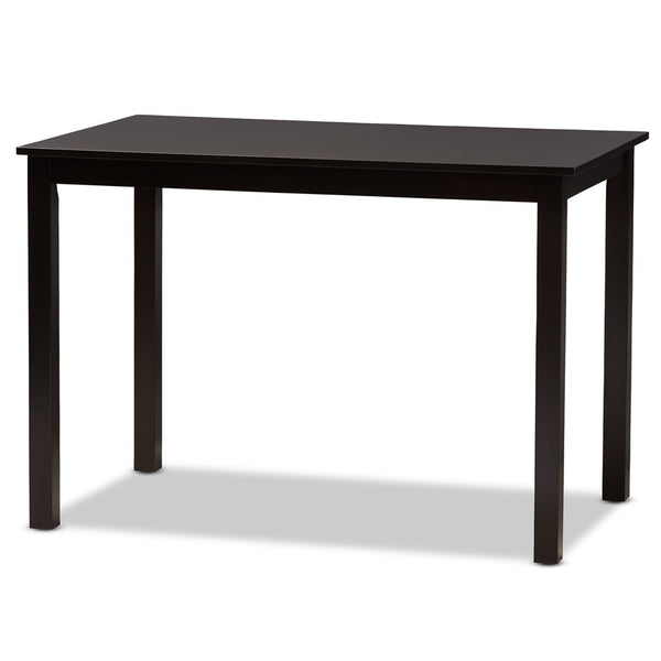 Baxton Studio Baxton Studio Modern Two-Tone 7-Piece Dining Set with Rectangular Table & Sculpted Chairs for Comfort Luisa 5-Piece Luisa-Dark Brown/Walnut-5PC Dining Set