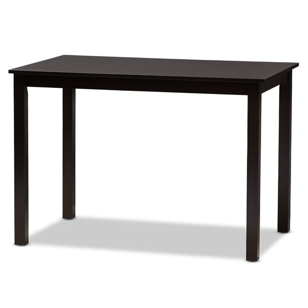 Baxton Studio Baxton Studio Modern 7-Piece Dining Set with Dark Brown Finish for Stylish and Comfortable Meals Nicolette Dark 5-Piece RH340C-Dark Brown-5PC Dining Set