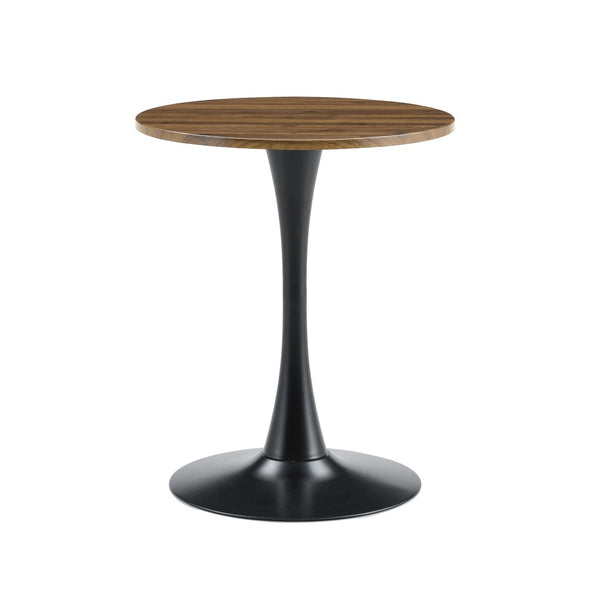 English Elm Round Faux Marble Tulip Dining Table Mid Century Pedestal Base for Compact Kitchens Walnut W2920P395713