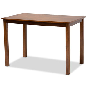 Baxton Studio Baxton Studio Nicolette 5-Piece Modern Dining Set in Grey Fabric & Walnut Wood - Stylish Comfort! RH340C-Grey/Walnut-5PC Dining Set