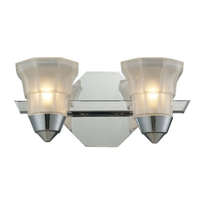 Deco 5'' High 2-Light Vanity Light - Polished Chrome 11391/2 Elk Lighting