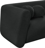 Abbington Black Boucle Fabric Chair 113Black-C Meridian Furniture