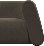 Abbington Brown Boucle Fabric Loveseat 113Brown-L Meridian Furniture