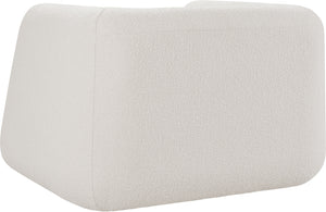 Abbington Cream Boucle Fabric Chair 113Cream-C Meridian Furniture