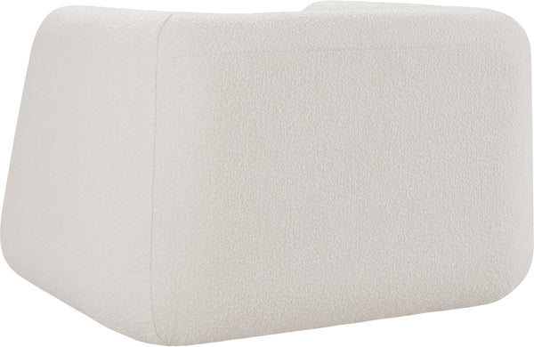 Abbington Cream Boucle Fabric Chair 113Cream-C Meridian Furniture