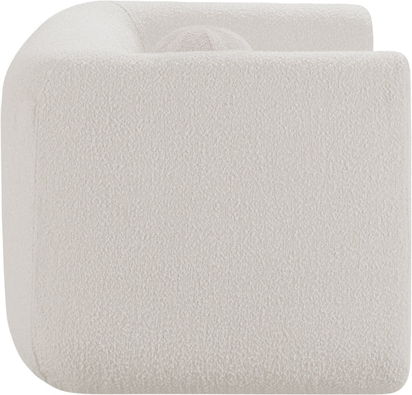 Abbington Cream Boucle Fabric Chair 113Cream-C Meridian Furniture
