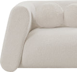 Abbington Cream Boucle Fabric Chair 113Cream-C Meridian Furniture