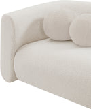 Abbington Cream Boucle Fabric Loveseat 113Cream-L Meridian Furniture