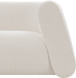 Abbington Cream Boucle Fabric Loveseat 113Cream-L Meridian Furniture