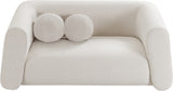 Abbington Cream Boucle Fabric Loveseat 113Cream-L Meridian Furniture