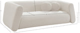 Abbington Cream Boucle Fabric Sofa 113Cream-S Meridian Furniture