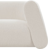 Abbington Cream Boucle Fabric Sofa 113Cream-S Meridian Furniture