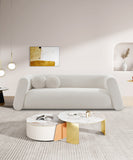 Abbington Cream Boucle Fabric Sofa 113Cream-S Meridian Furniture