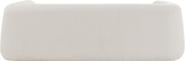 Abbington Cream Boucle Fabric Sofa 113Cream-S Meridian Furniture