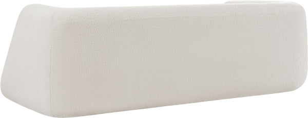 Abbington Cream Boucle Fabric Sofa 113Cream-S Meridian Furniture